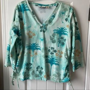 Jamaica Bay Woman 3/4-sleeve top size 1X